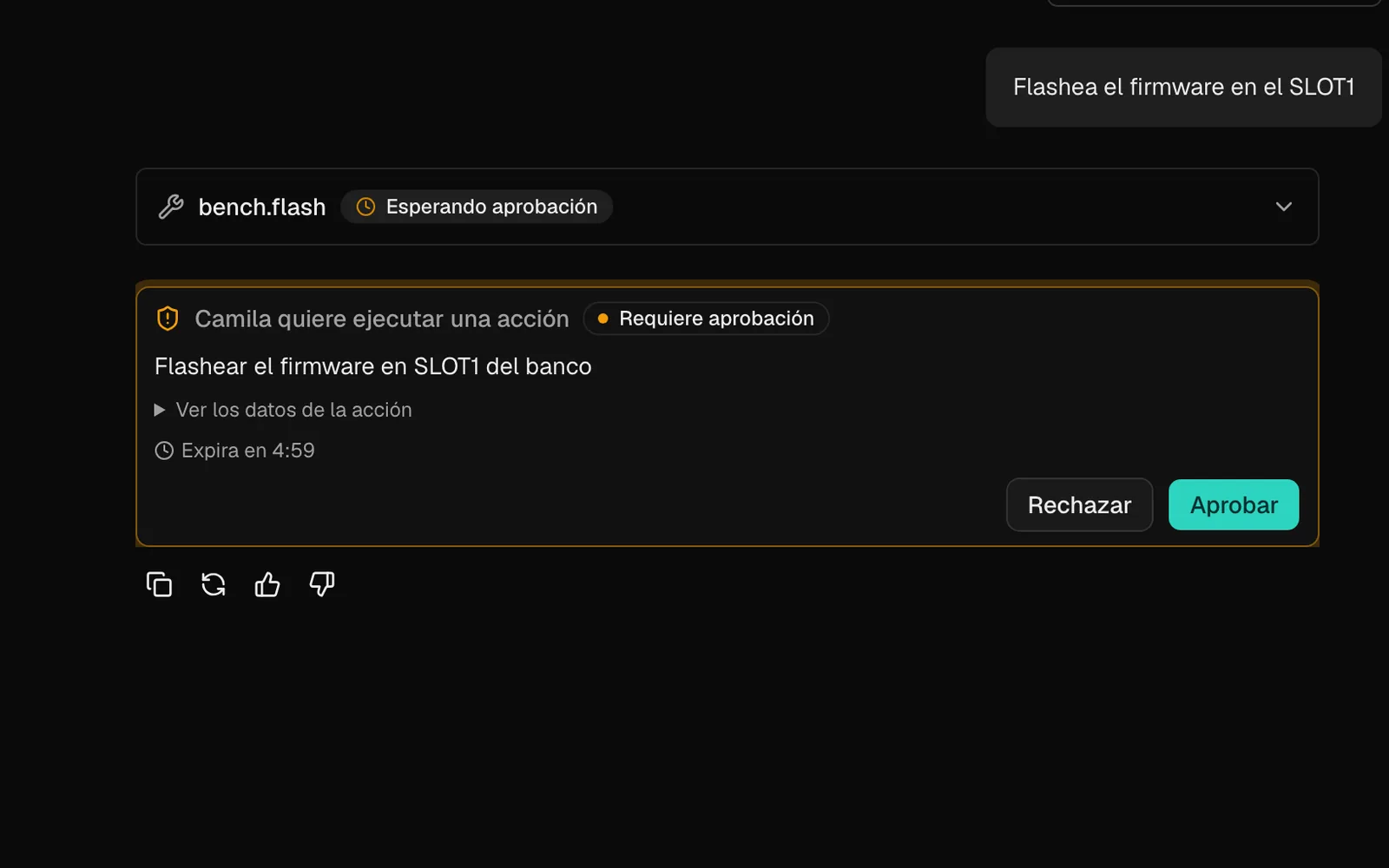 Y pide permiso antes de hacer algo físico.